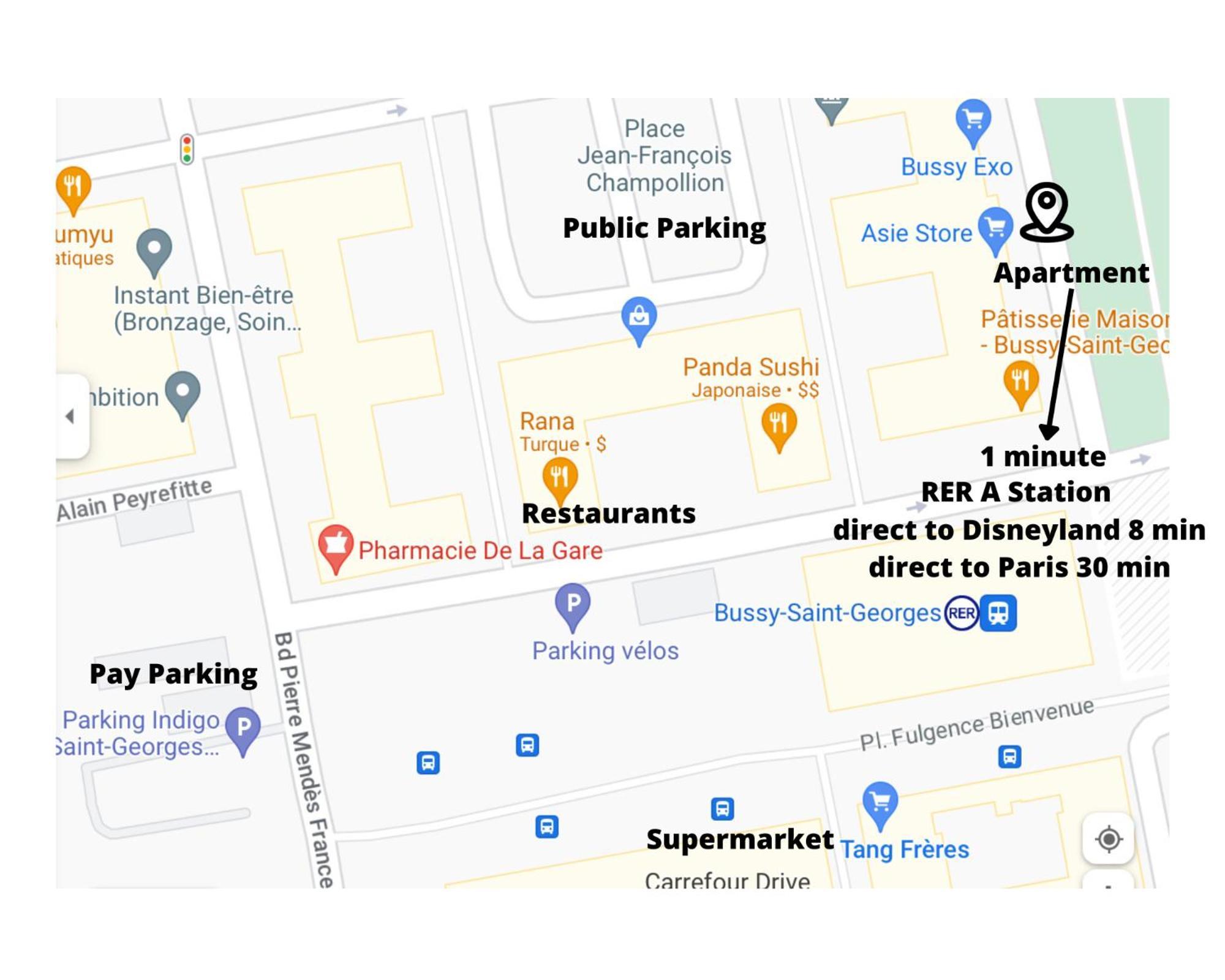 Top Location Apartment 10 Min Disneyland Bussy-Saint-Georges Exteriör bild