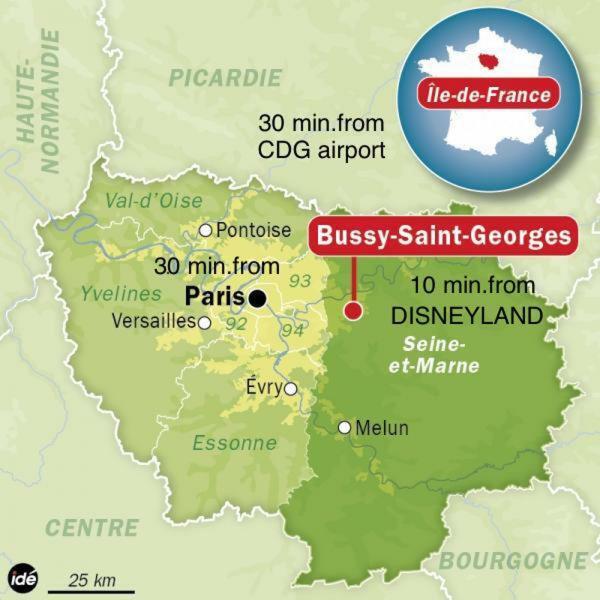 Top Location Apartment 10 Min Disneyland Bussy-Saint-Georges Exteriör bild